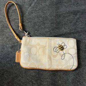 Limited Edition Coach Bee Wristlet
